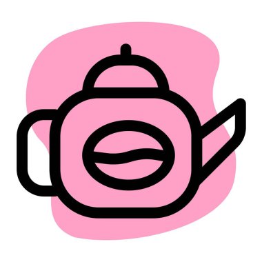 Kahve sürahi hafif vektör simgesi