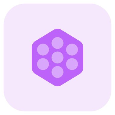 Yumurta waffle ana hatlı vektör simgesi