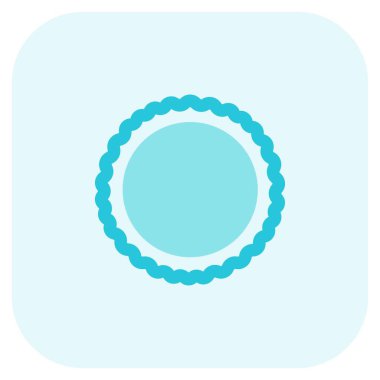 Yumurta tartı çizgi vektör simgesi