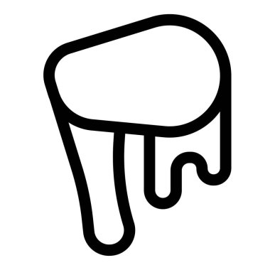 Tavuk köri taslak simgesi seti