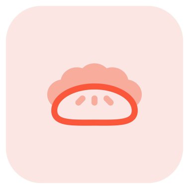 Hamur köftesi ana hatlı vektör simgesi