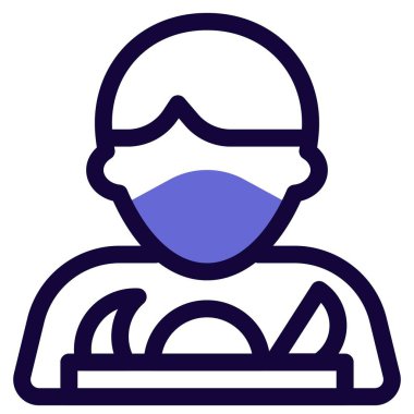 Meyve satıcısı taze meyve satıyor.