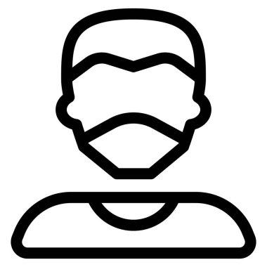 Güvenlik kıyafeti olarak maske takan profesyonel bir dublör..