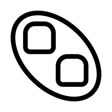 Doldurulmuş popiah ışık vektör simgesi