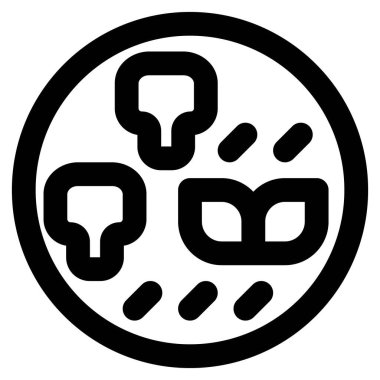 Kuyruk çorbası ikonu seti