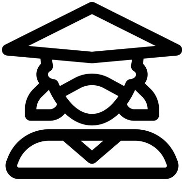 Konik şapka takan genç bir kadın çiftçi.