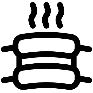 Kavrulmuş kaburga çizgisi simgesi