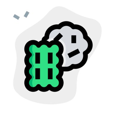 Kuru kurabiye satırı simgesi seti