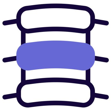 Izgara kaburga çizgisi simgesi