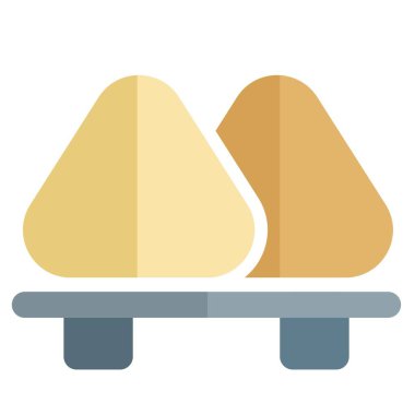 Yeşil soğan krepleri vektör simgesini özetliyor