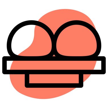 Bakpia yiyecek taslak simgesi seti