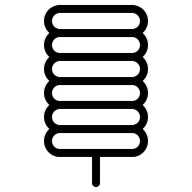 Lezzetli tteok ışık vektör çizimi