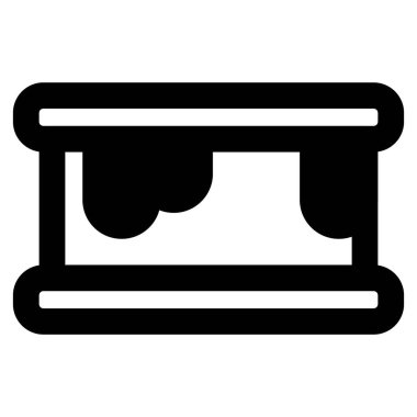 S 'more çizgi vektör çizimi dolduruldu