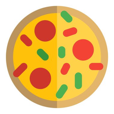 Fırında pişirilmiş zeytinli pizza..