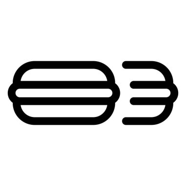 Alfajor tatlı ışık vektör simgesi