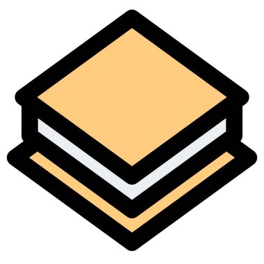 S 'more sandviç hafif vektör çizimi