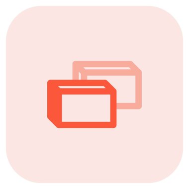 Kasutera pasta çizgisi simgesi seti