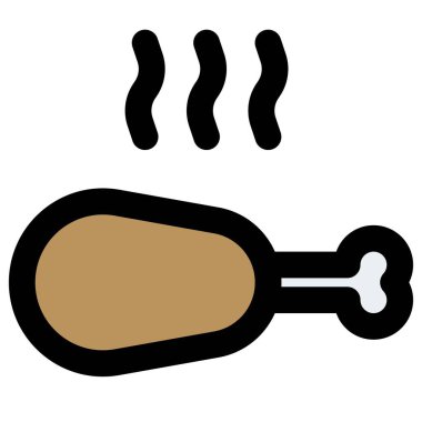 Akşam yemeği için baharatlı tavuk.