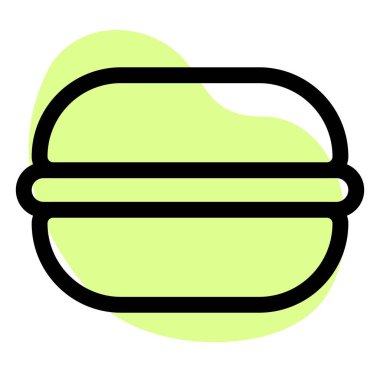 Karamelleştirilmiş alfajor ana hat vektör simgesi