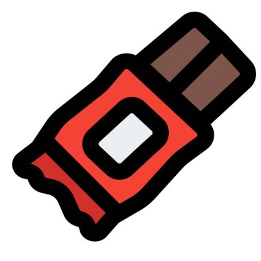 Tatlı çubuğu dış hat ikon vektörü