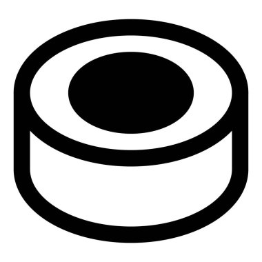 Lezzetli maki sarılı suşi rulosu