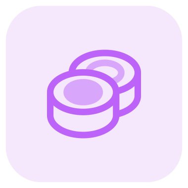 Suşi dürümleri aperatif olarak servis edilir.