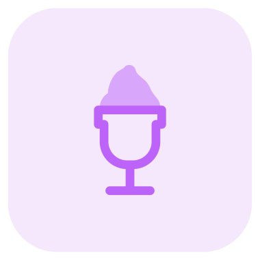 Milkshake içecek hafif simgesi seti