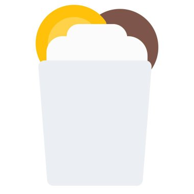 Granita dondurma çizgisi simgesi