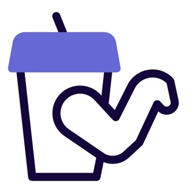 Lezzetli tavuk ve meşrubat karışımı.