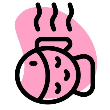 Taze kızarmış balık eti.