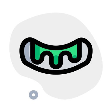 Chocolaty eclairs çizgi vektör simgesi