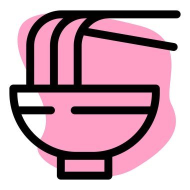 Çubuklu ramen eriştesi..