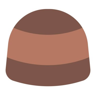 Lezzetli çikolata çizgisi ikon vektörü