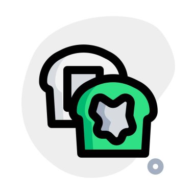 Tatlı pound pasta çizgisi vektör çizimi