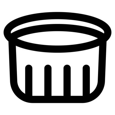 Çikolatalı sufle hafif vektör simgesi