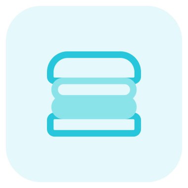 Çift köfteli baharatlı gevrek burger..