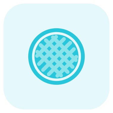 Lezzetli crostata ışık vektör simgesi