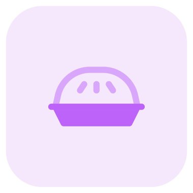 Lezzetli kremalı turta ışık vektör simgesi