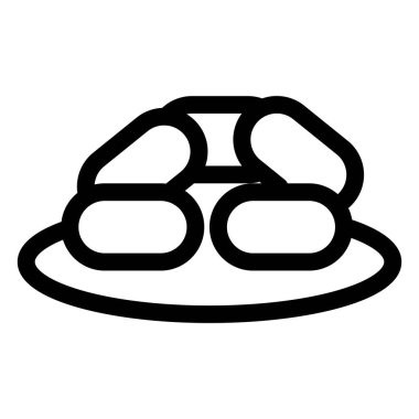 Tatlı tulumba çizgisi vektör çizimi