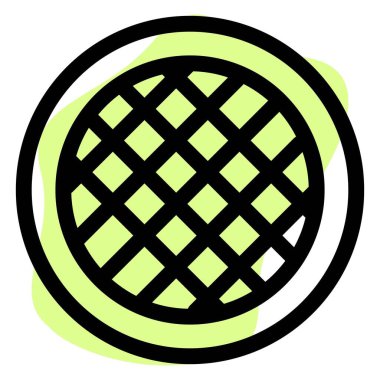 Lezzetli crostata ışık vektör simgesi