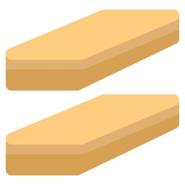 Okoshi tatlı taslak simgesi seti