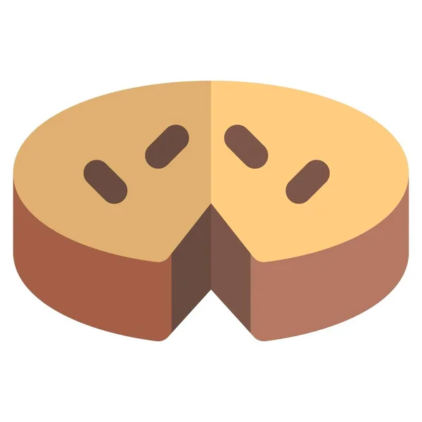 Kunafah Dessert Outline Icon Set — 스톡 벡터