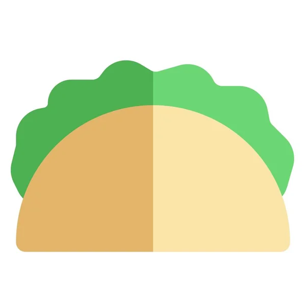 Mexicaanse Taco Gevuld Met Heerlijke Vullingen — Stockvector