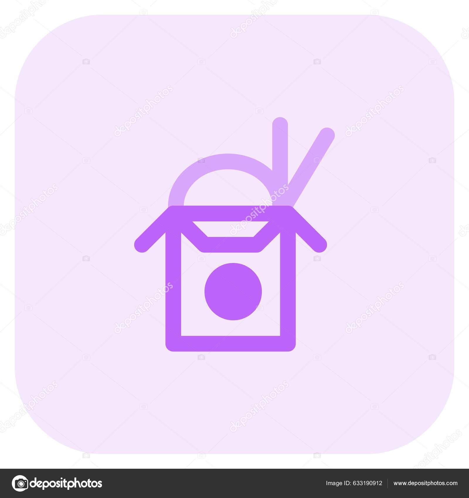 Takeout Box Full Fresh Cooked Rice Stock Vector by ©get4net 633190912