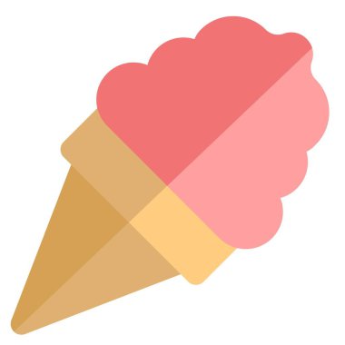 Türk dondurması hafif vektör illüstrasyonu