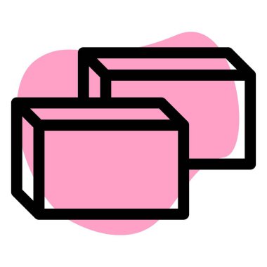 Kasutera pasta çizgisi simgesi seti