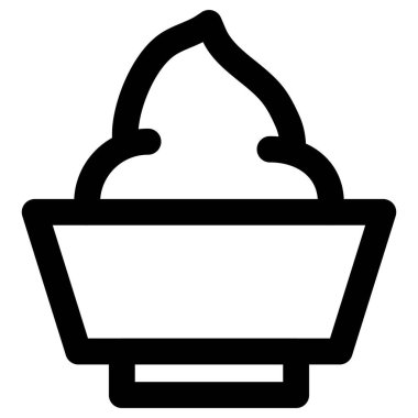 Lezzetli yoğurt hafif vektör çizimi