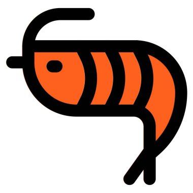 Çiğ karides yemek hazırlamak için tutulur.