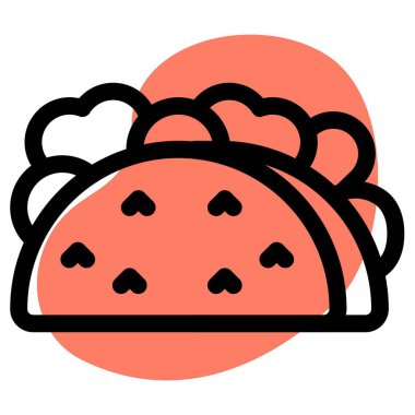 Mevsimlik sebzelerle doldurulmuş Meksika tacosu.