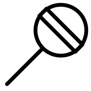 Lolipop şeker çizgisi simgesi seti